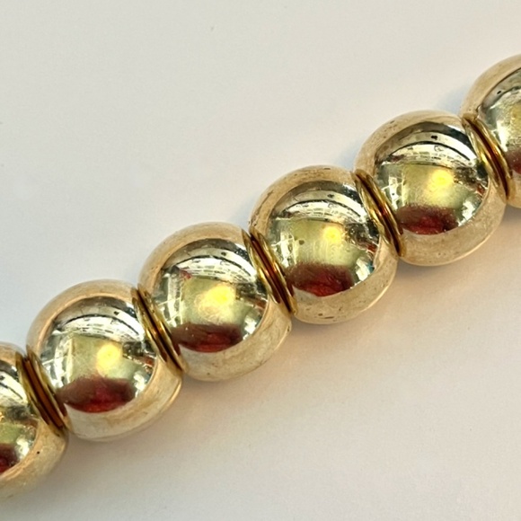 As Low As $2 Gold Round CCB Big Hole Beads 15mm x 12mm (20) - Picture 2 of 2